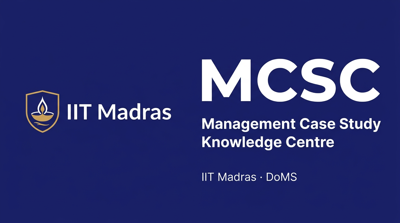 IIT Madras Case Study Collective